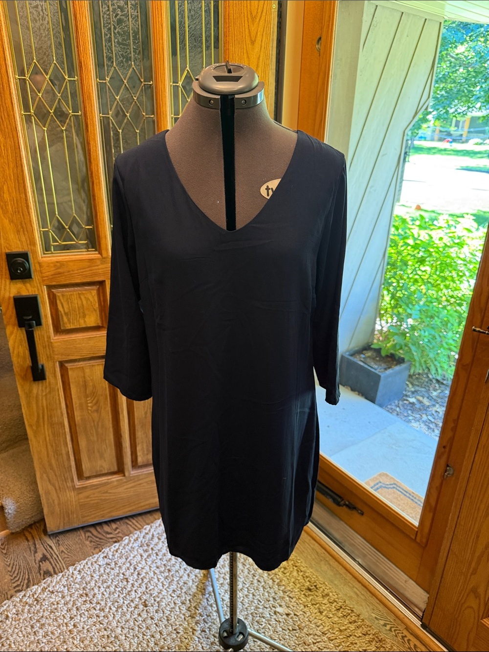 one clothing Black V-Neck Mini Dress